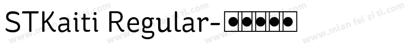 STKaiti Regular字体转换